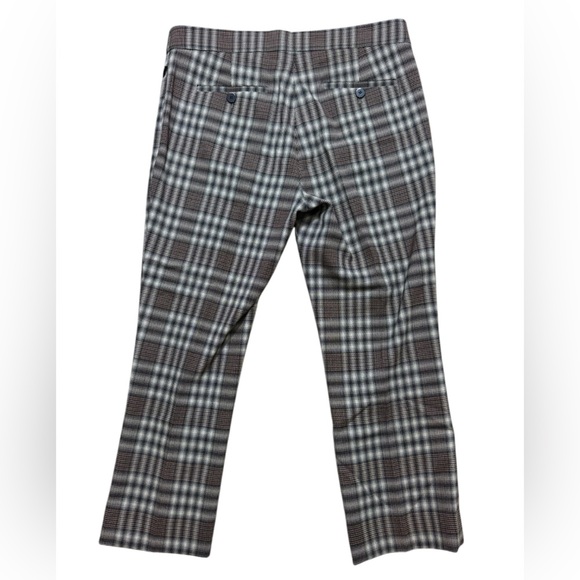 Theory plaid wool kick capri pants size 6 in excellent like-new condition - Picture 5 of 8
